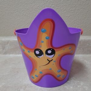 Purple Starfish Kids Beach Bucket NWT Size:OS   Greenbrier International